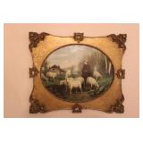 Antique Franmed Artwork 22 x 26