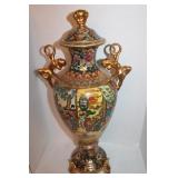 Hand Painted Royal Satsuma China Vase 26 x 12