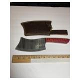 Large Patterned Steel Cleaver  Pink/Orange Laminr
