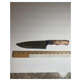 Custom-Style Damascus Pattern Chef/Santoku Knife "