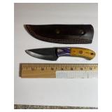 Handcrafted Fixed Blade Knife  Two-Tone Wood Hanh