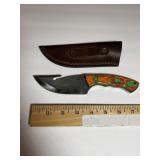 Colorful Custom-Style Gut Hook Hunting Knife withh