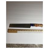 Custom-Style 13"+ Damascus-Pattern Serrated Breade