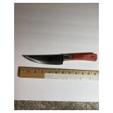 Custom-Style Fixed Blade Chef Knife  Dark Texture