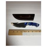 Large Fixed Blade Hunting Knife  Multicolor Handh