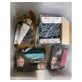 Large Lot of Screws,Nails, Fastener, Nuts & Bolts