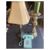 Lamp,Canle Holder, Vintage Phone