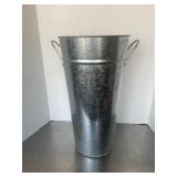 Tall French country style galvanized metal flowers