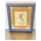 Framed print titled "Chesapeake Skipjack" by John.