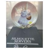 Pilgrim Glass Silhouette Servers glass decorative.