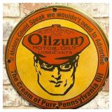 Oilzum Motor Oils & Lubricants 12-Inch Porcelain E