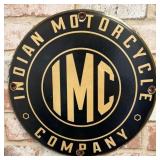 Indian Motorcycle Company (Black) 12-Inch Porcelai