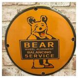 Bear Wheel Alignment Balancing Service Porcelain E