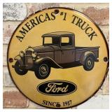 Ford America's #1 Truck Since 1917 Porcelain Ename