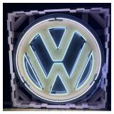 VW Volkswagen Single-Sided Neon Porcelain Box Sign