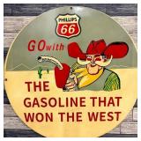 Phillips 66 Cowboy Gas That Won the West Vintage P
