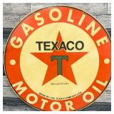 Texaco Gasoline & Motor Oil - Large 30-Inch - Porc