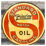Standard Motor Oil Polarine Gasoline Porcelain Ena