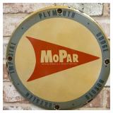 Mopar Plymouth Dodge Chrysler Porcelain Enamel Sig