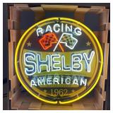 Shelby American Racing 1962 Neon Porcelain Sign wi