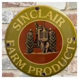 Sinclair Farm Products Tractor Vintage Porcelain E