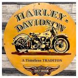 Harley Davidson Motorcycles Vintage Porcelain Enam