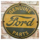 Genuine Ford Parts Light Blue Porcelain Enamel Sig