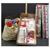 XMAS TISSUE PAPER, WRAP & BOWS