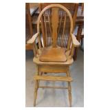 WOODEN HIGH CHAIR