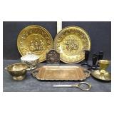 BRASS CANDLE HOLDER & DECOR ITEMS