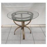 GLASS TOP END TABLE