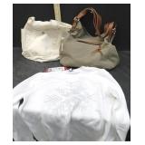 2 PURSES & NEW SWEATER