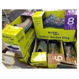 BOX OF GARDEN CLOGS