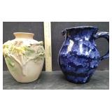 POTTERY, VASE & PITCHER