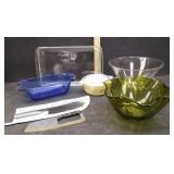 BAKEWARE, PYREX,ANCHOR,JAPANESE KNIVES & MORE