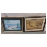 2 FRAMED PICTURES
