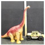 DINOSAUR TOY & JURASSIC PARK JEEP