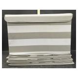 4 FABRIC FOLDS UP STORAGE BINS W/LIDS