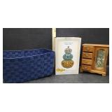 CRACKER BARREL CERAMIC PUMPKIN LIGHT, JEWELRY  BOX