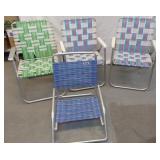 4 ALUMINUM OUTDOOR CHAIRS