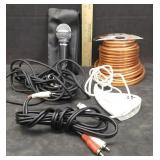 ON-STAGE MICROPHONE W/CABLE,SPEAKER WIRE