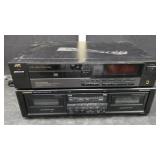 JVC,CD PLAYER, ONKYO CASSETTE DECK