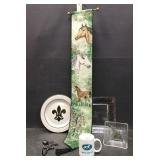 HORSE TAPESTY,FLEUR DE LI DISHES & MORE