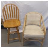 CHAIR AND BAR STOOL