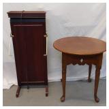 ELEC PANTS PRESS, SIDE TABLE