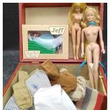 BOX OF DOLLS AND DOLL ACCESSORIES