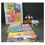 COCA-COLA ART SET,FLINTSTONES MARBLES & MORE