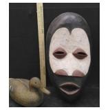 DECOR MASK, DUCK DECOY (DAMAGED)