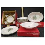 NIKKO XMAS DISHES, PLATTER,SOUP PLATES & MORE