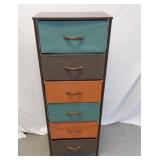 CHEST WITH FABRIC DRAWERS
